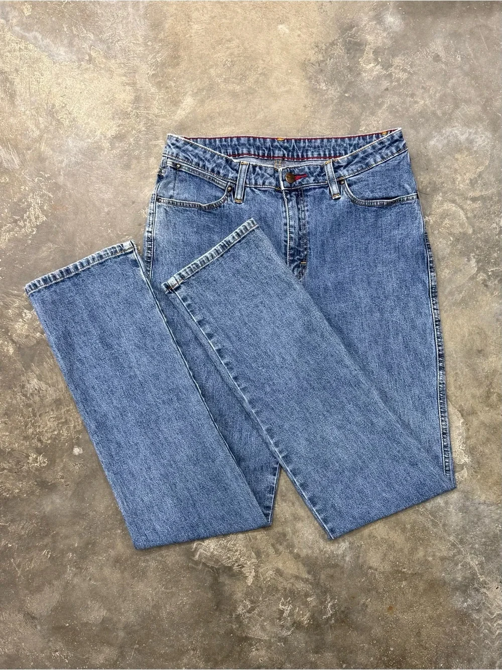 Y2K Wrangler Western High Rise Straight Leg Jeans 30x33